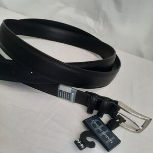 Harbor Bay Single‎ Prong 65% Leather Black Belt Men's 66-68